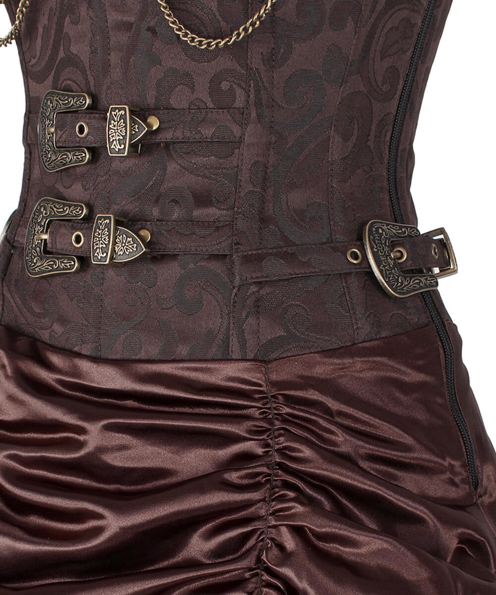 Trennen Steel Bone Steampunk Corset Dress