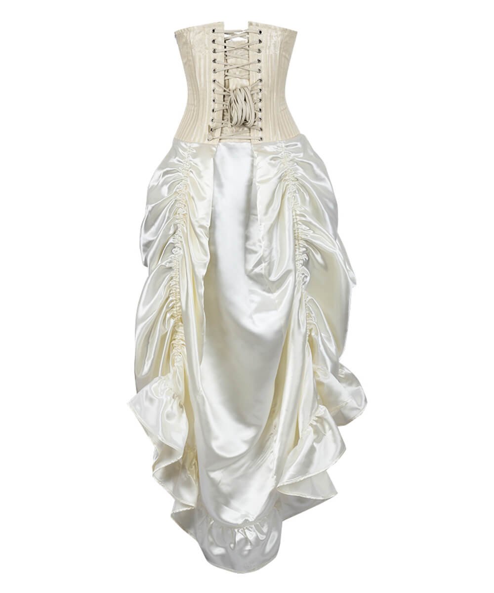 Rodina Ivory Brocade Corset Dress