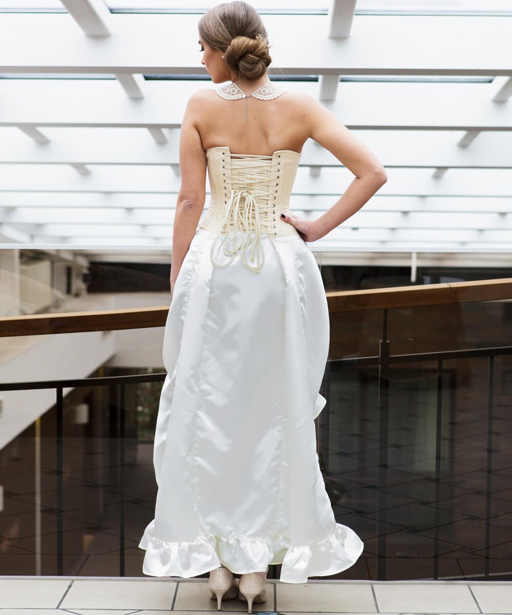 Rodina Ivory Brocade Corset Dress