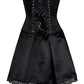 Philis Black Bustle Corset Dress
