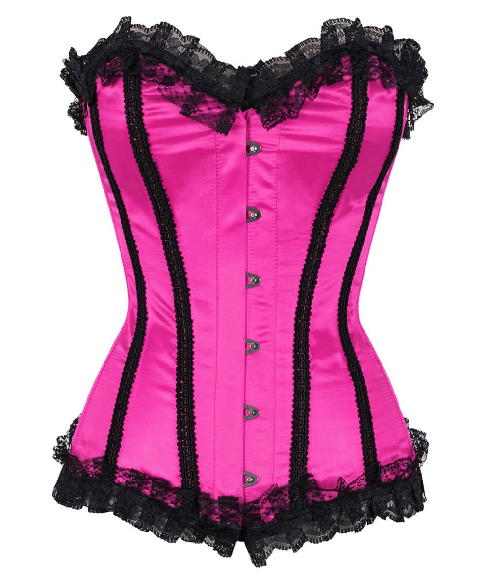 Phemie Burlesque Magenta Acrylic Boned Corset