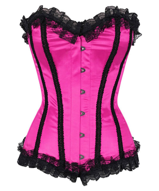 Phemie Burlesque Magenta Acrylic Boned Corset