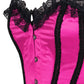 Phemie Burlesque Magenta Acrylic Boned Corset