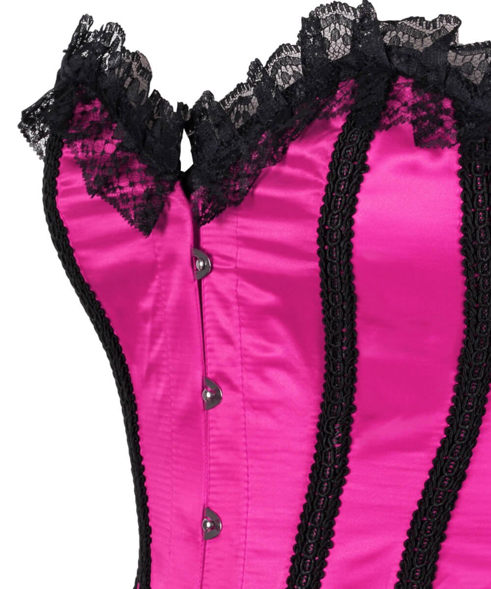 Phemie Burlesque Magenta Acrylic Boned Corset