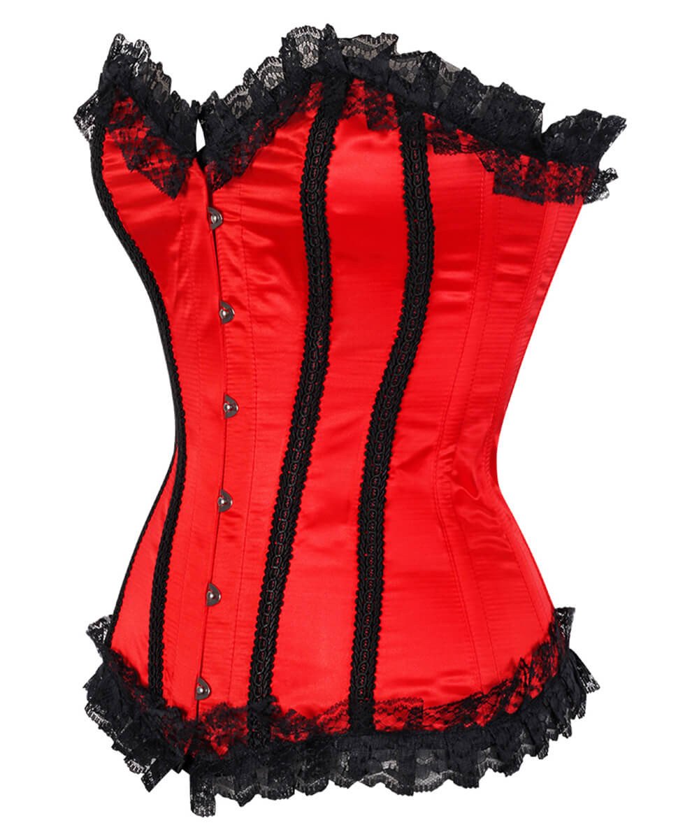Deion Red Bursleque Overbust Corset