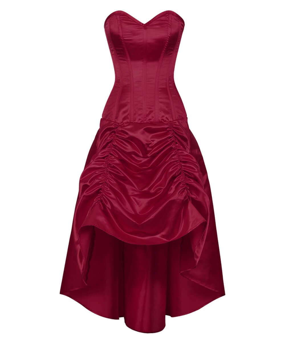 Nijlon Gathered Corset Dress