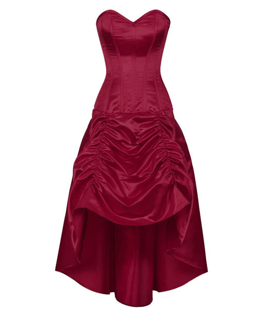 Nijlon Gathered Corset Dress