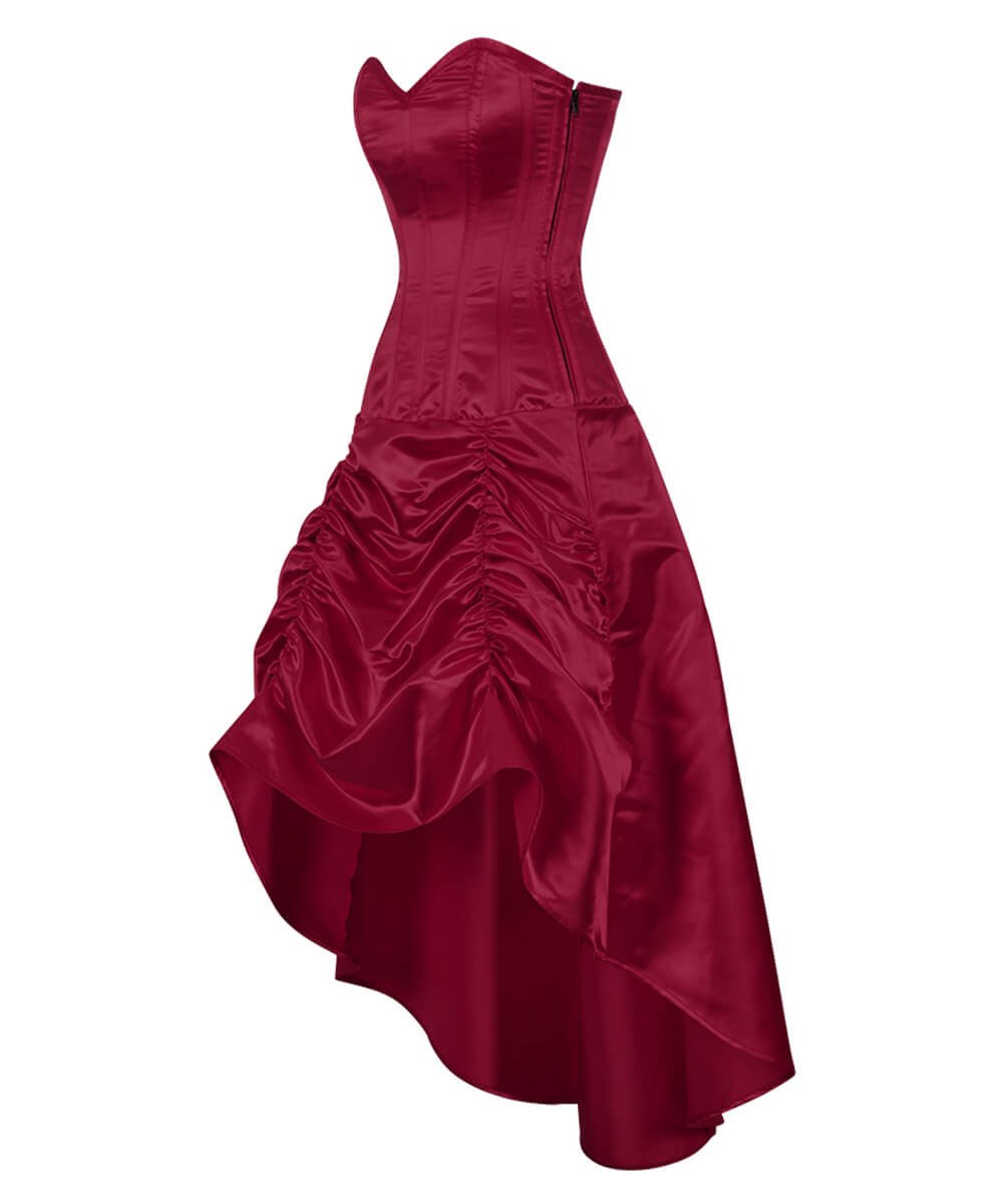 Nijlon Gathered Corset Dress