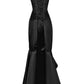Aikin Black Ruffle Corset Dress