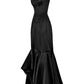 Aikin Black Ruffle Corset Dress