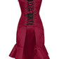 Philida Satin Corset Dress with Ruffle