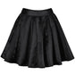 Danice Black Pleated Flared Skirt