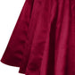 Freki Maroon Pleated Flared Skater Skirt