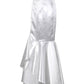 Elya White Long Skirt with Ruffle