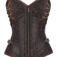 Celenne Steampunk Overbust Corset Steel Boned