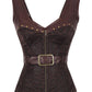 Neelie Steampunk Overbust Steel Boned Corset