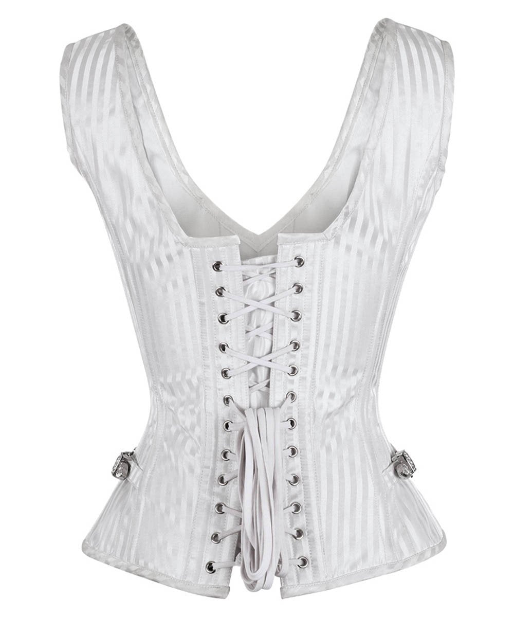 Malache Gothic Overbust White Corset