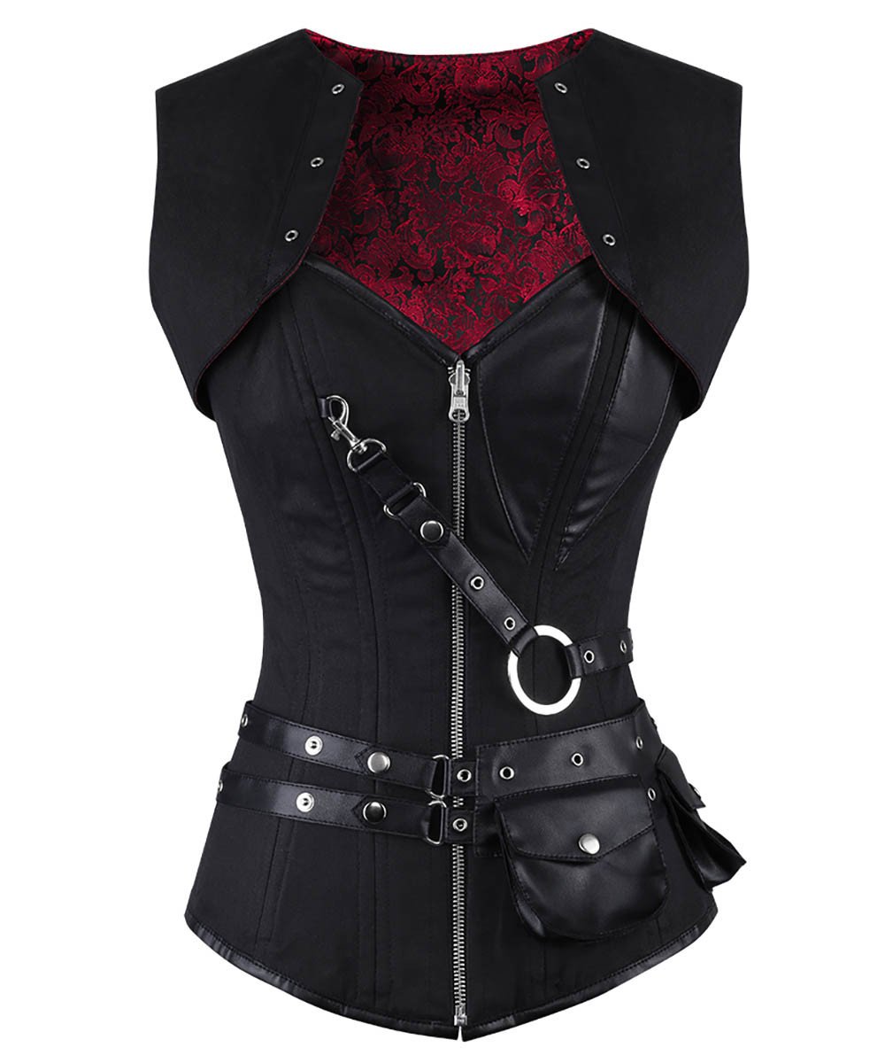 Winnifred Gothic Overbust Reversible Corset
