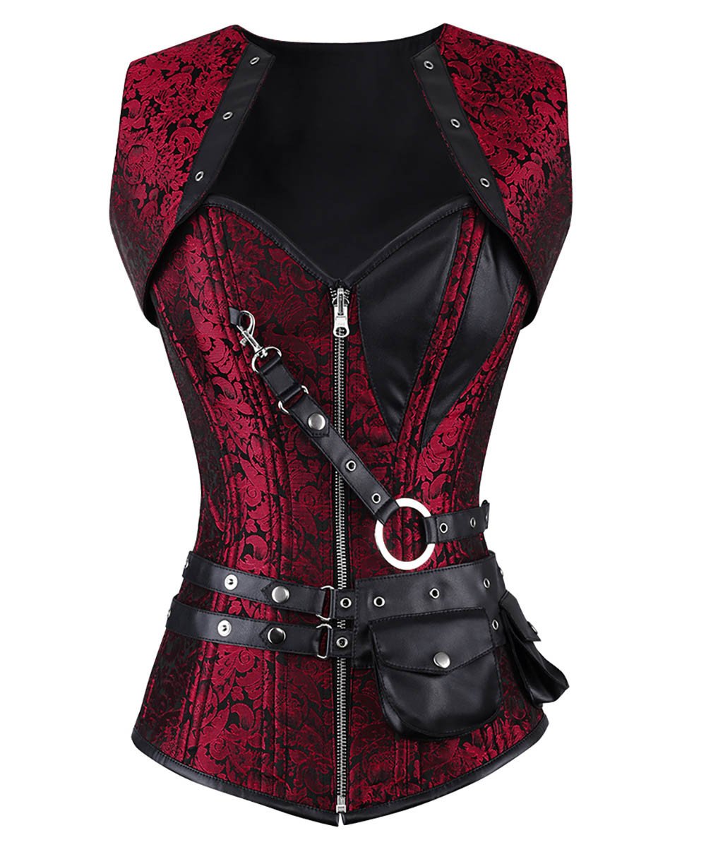 Winnifred Gothic Overbust Reversible Corset