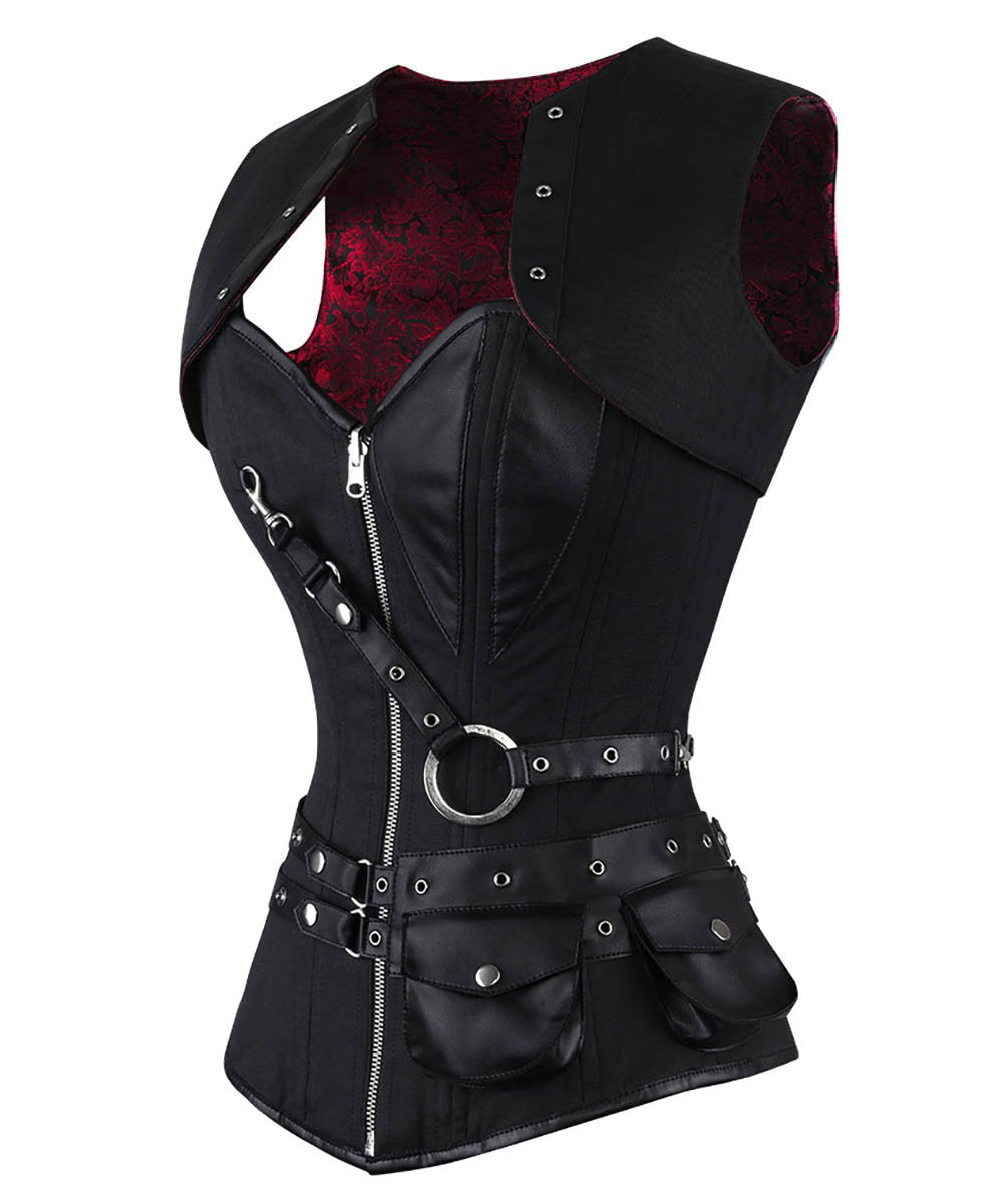 Winnifred Gothic Overbust Reversible Corset