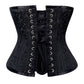 Rosy Black Gothic Waist Training Corset