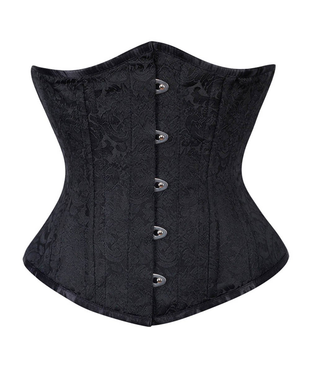 Rosy Black Gothic Waist Training Corset