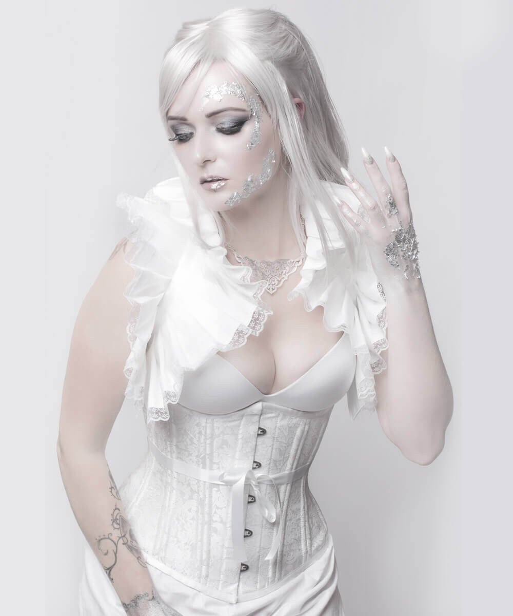Rozlynn White Waist Training Corset