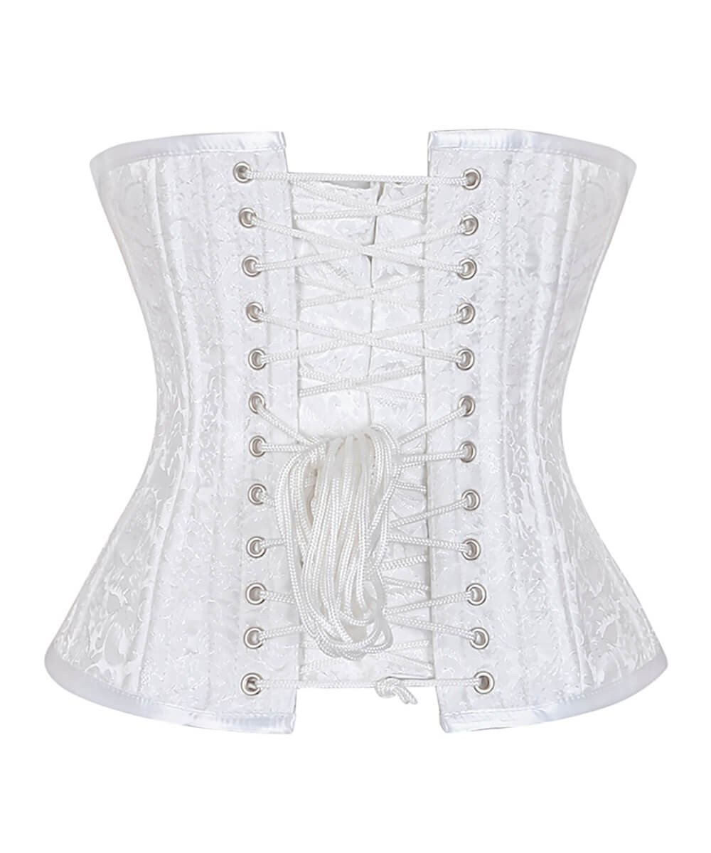 Rozlynn White Waist Training Corset