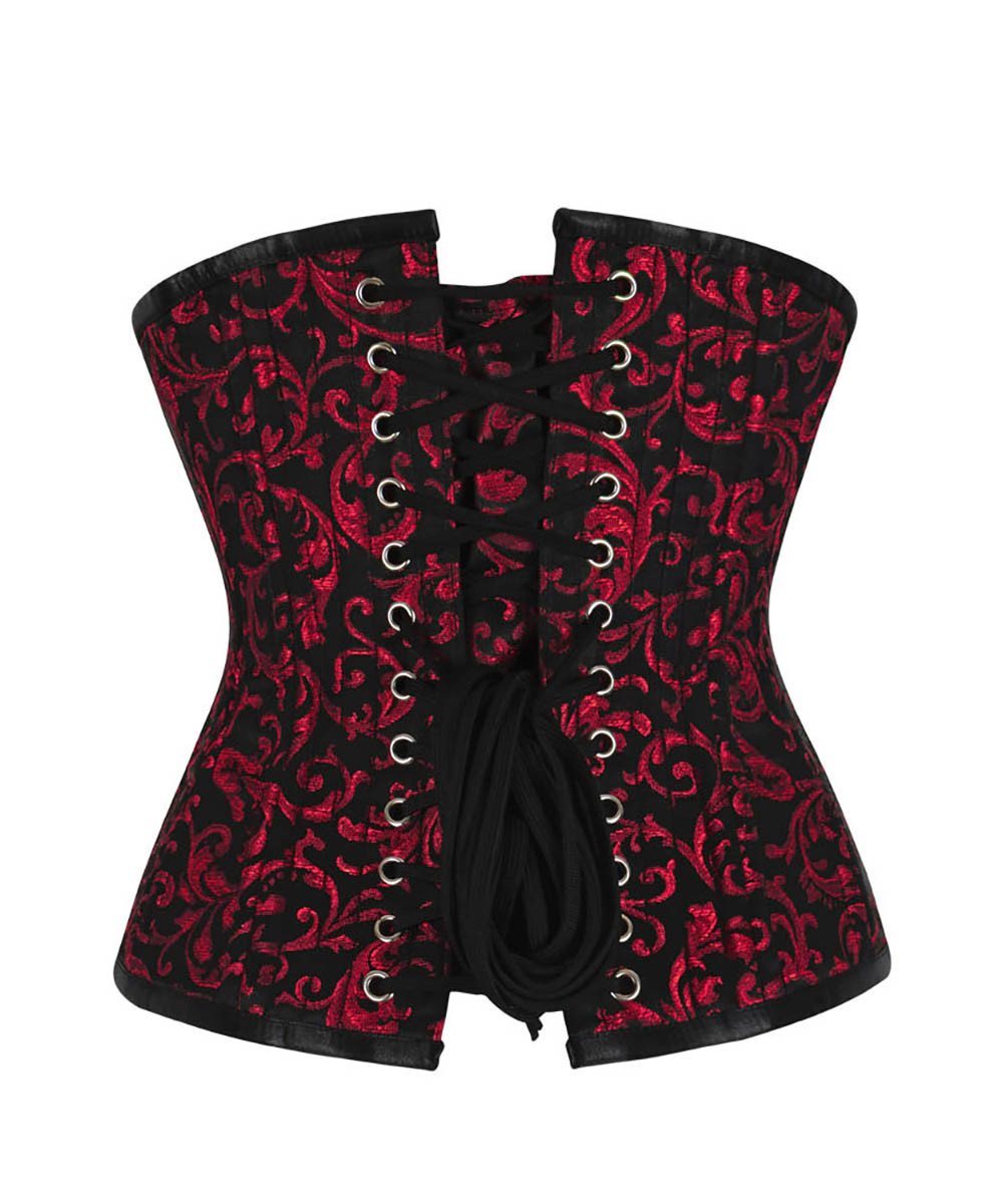 Pavati Brocade Underbust Waist Training Long Corset