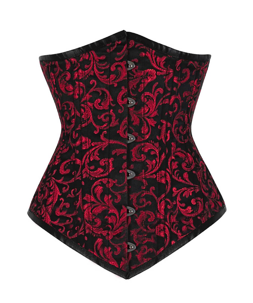 Pavati Brocade Underbust Waist Training Long Corset