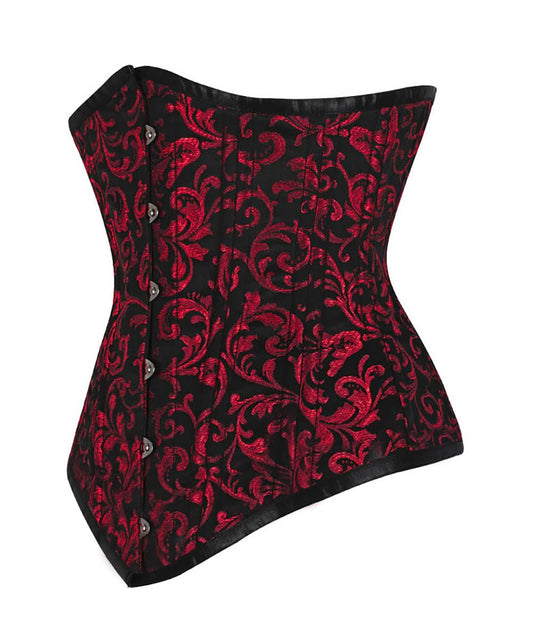 Pavati Brocade Underbust Waist Training Long Corset