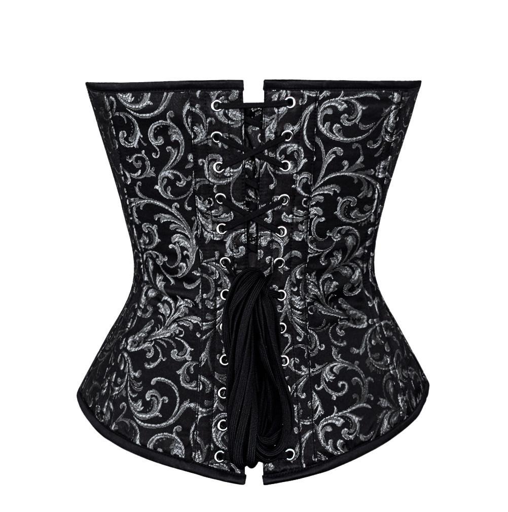 Abraham Overbust Waist Trainers Brocade Corset