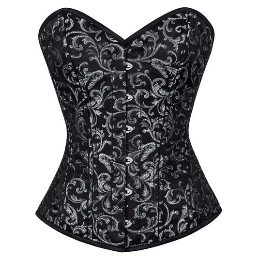 Abraham Overbust Waist Trainers Brocade Corset