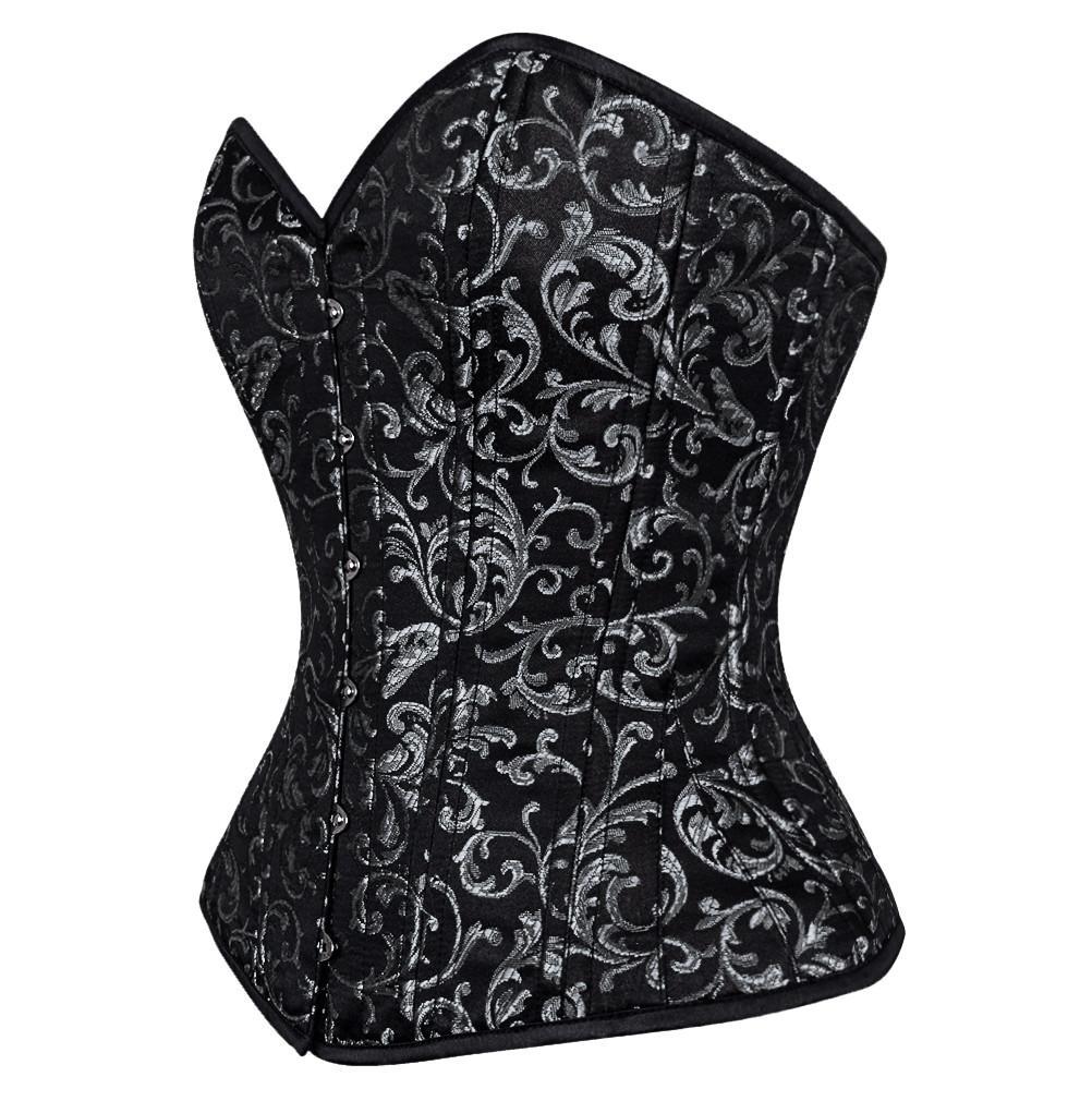 Abraham Overbust Waist Trainers Brocade Corset