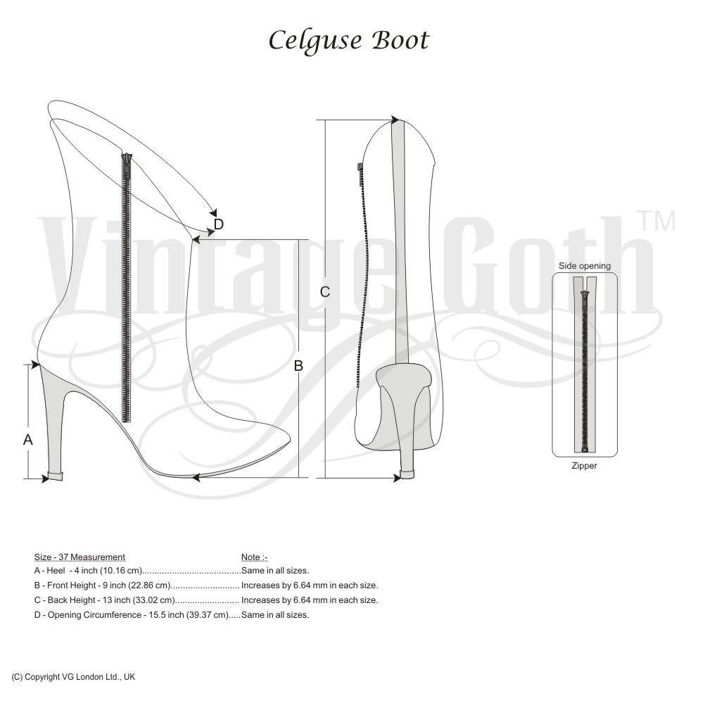 Perdita Gothic Sheep Napa Leather Boot