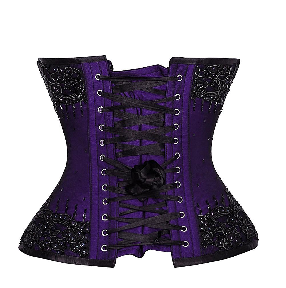 Remus Purple Overbust Couture Corset