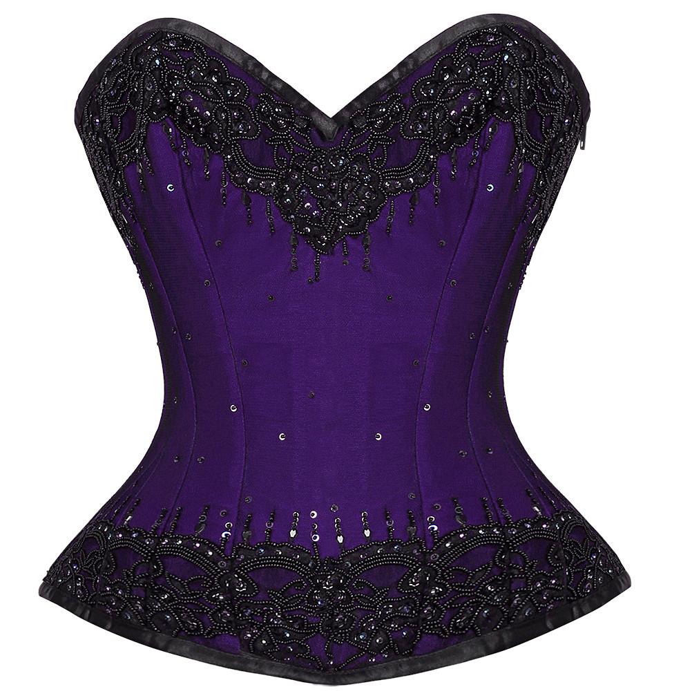 Remus Purple Overbust Couture Corset