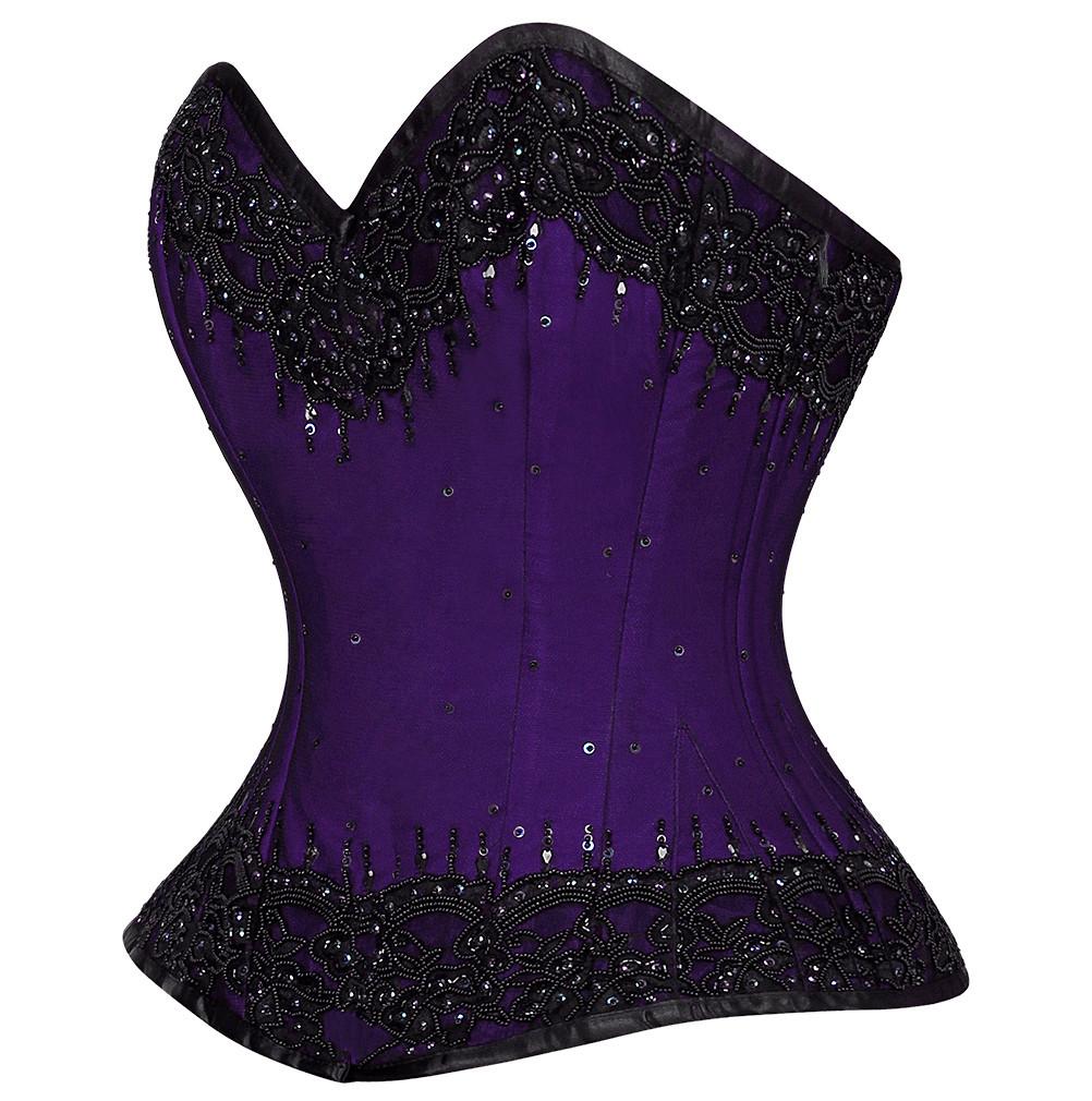 Remus Purple Overbust Couture Corset