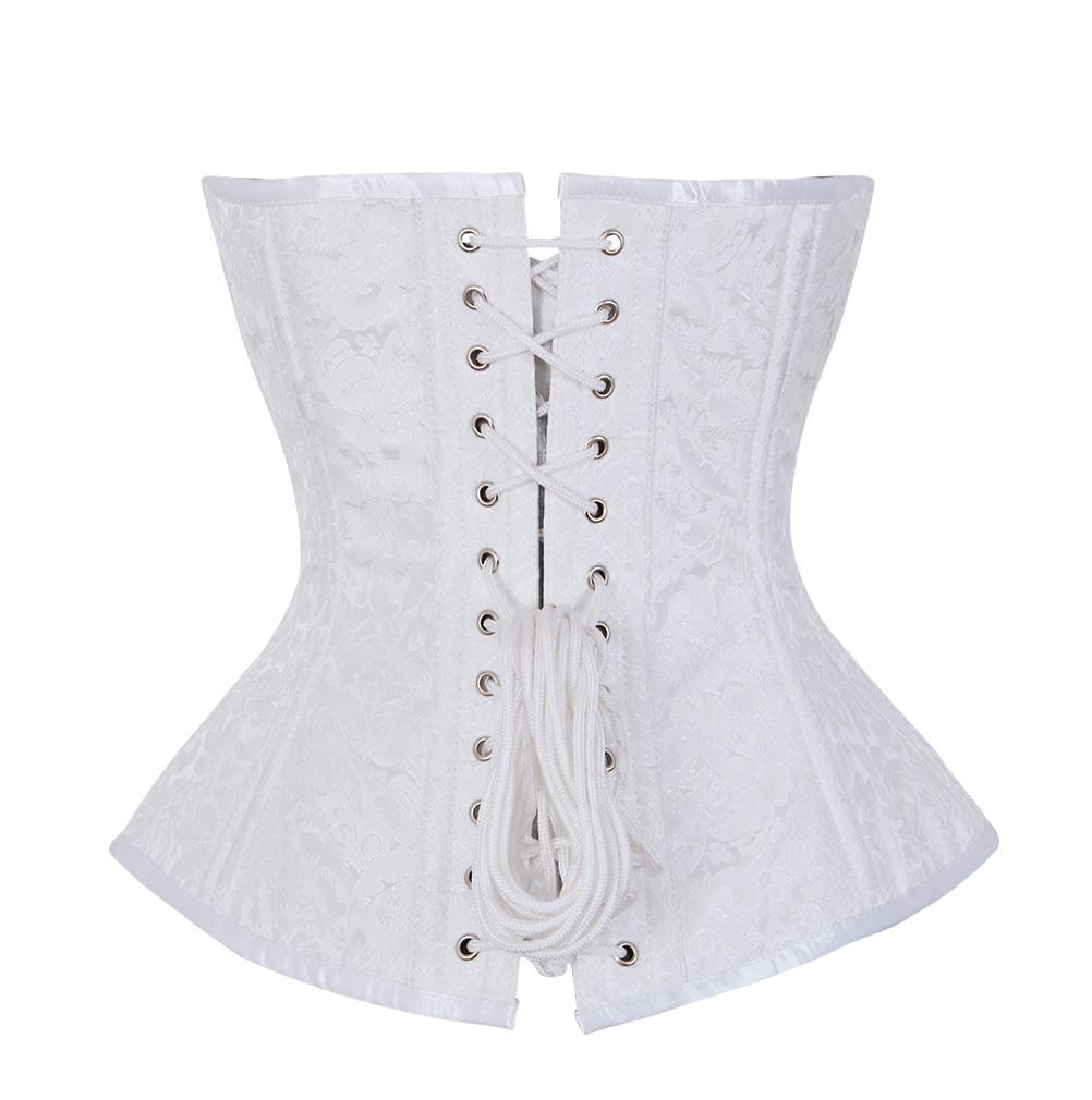 Angelia White Waist Training Corset