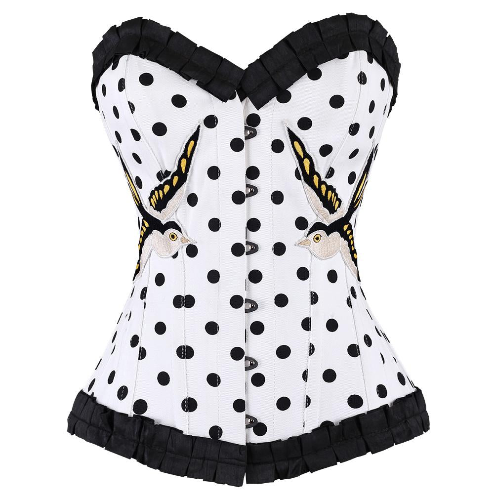 Naomi Polka Dot Overbust Corset