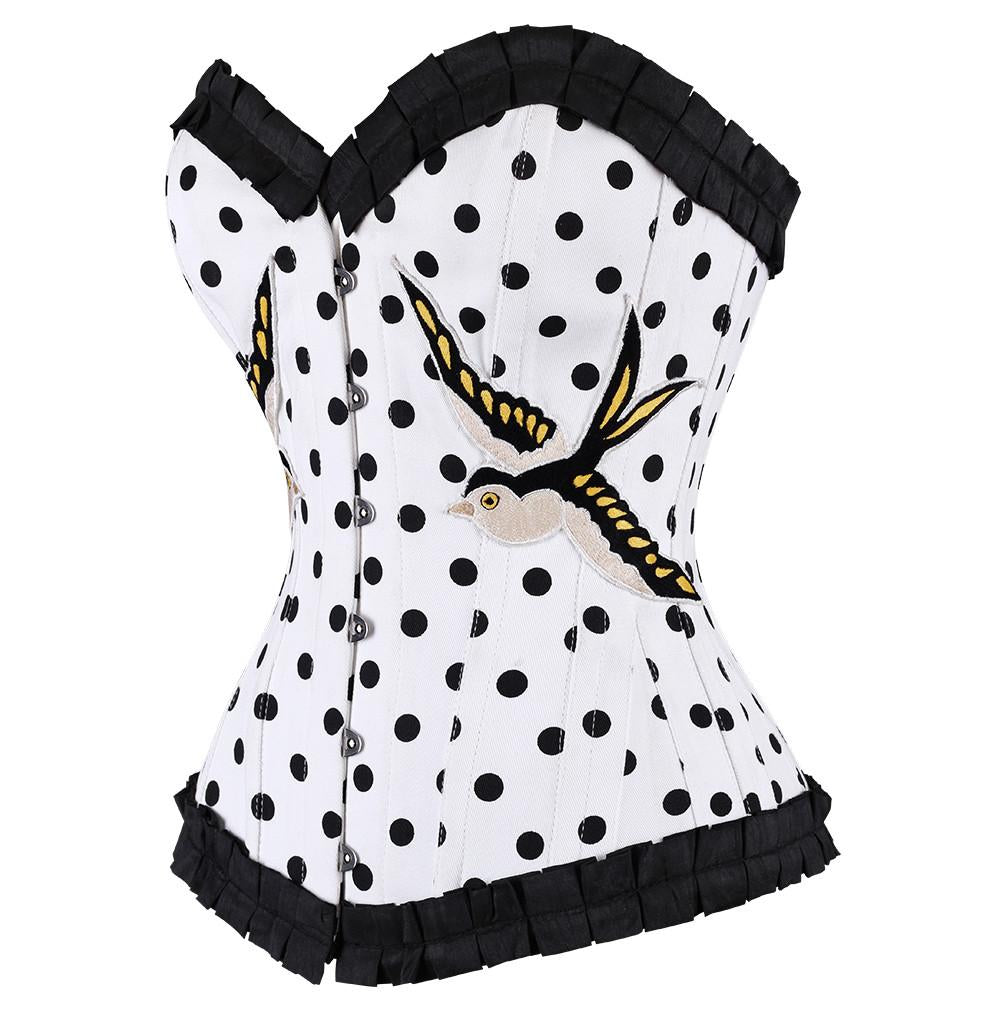 Naomi Polka Dot Overbust Corset
