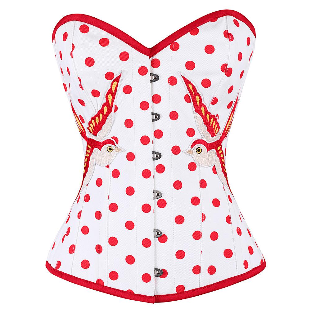 Kelsey Polka Dot Overbust Corset