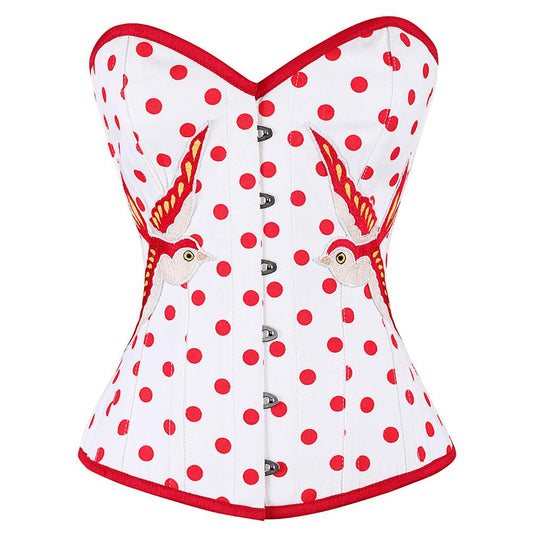Kelsey Polka Dot Overbust Corset