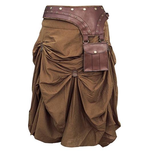 Isha Cotton Vintage Steampunk Skirt