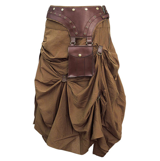 Isha Cotton Vintage Steampunk Skirt