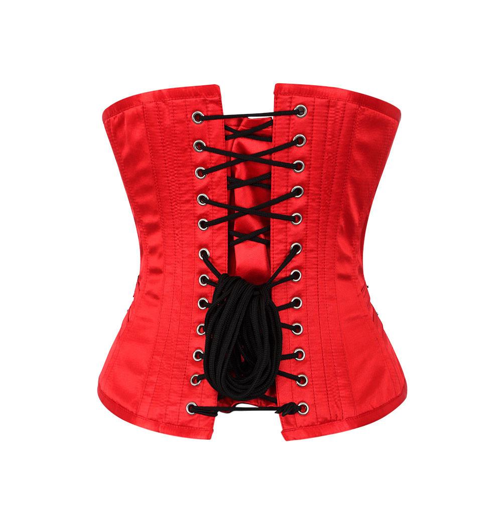 Koby Red Satin Corset