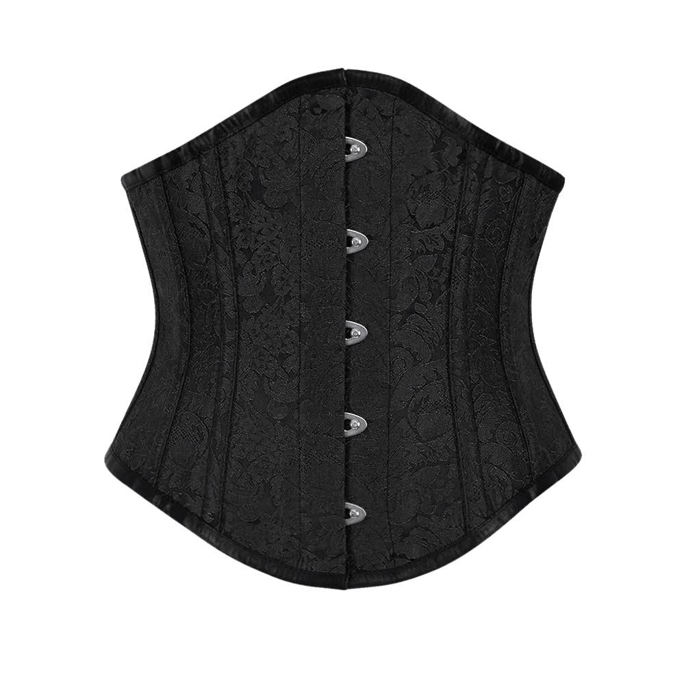 Holle Gothic Underbust Black Brocade Corset
