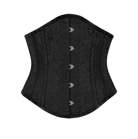 Holle Gothic Underbust Black Brocade Corset