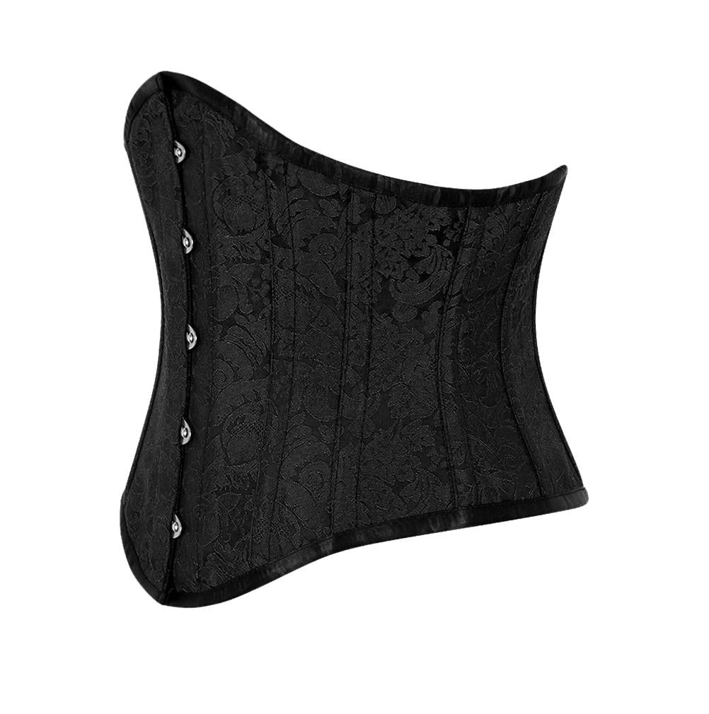 Holle Gothic Underbust Black Brocade Corset