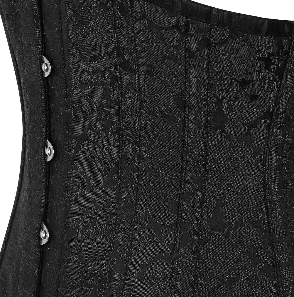 Holle Gothic Underbust Black Brocade Corset